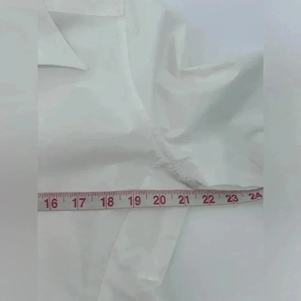 NWT $1400 VALENTINO Shirt IT40 US4 White Double Collar Made in Italy - Picture 11 of 13